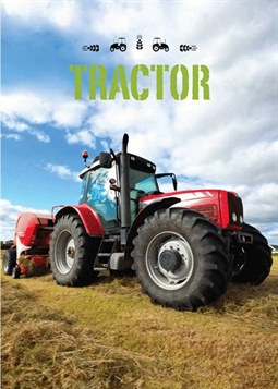 Børnetæppe - Rød traktor - 100x140 cm - Blødt og lækkert Fleece tæppe - Borg Living